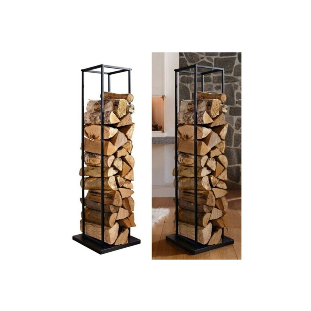 Firewood Rack Metal Log Holder Indoor Firewood Storage Etsy