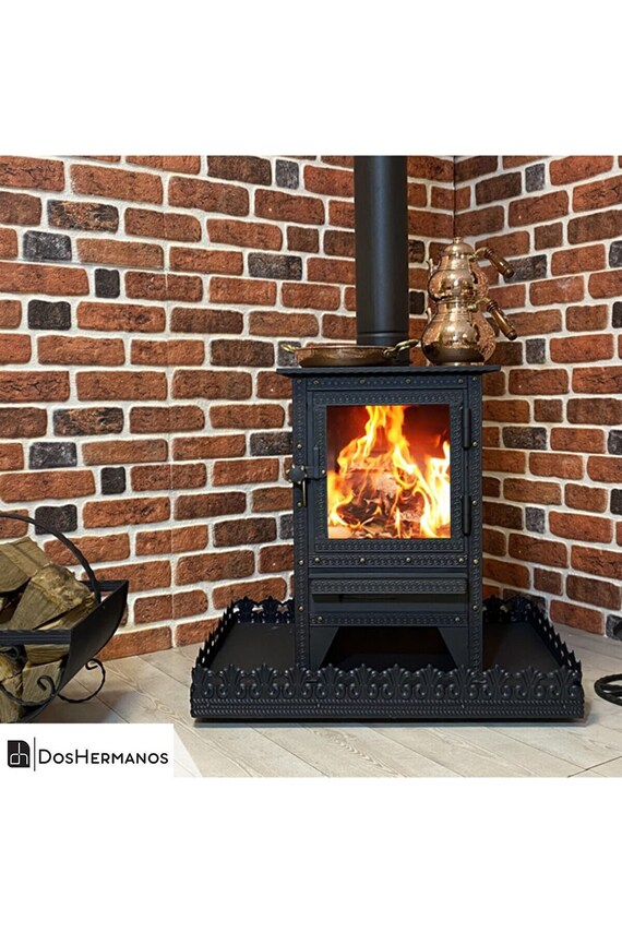 Buy Aesthetic Minimal Cast Fireplace Wood Burner Stove Coal Online in India  - Etsy