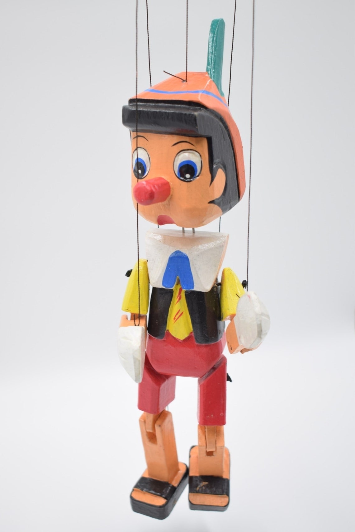 Pinocchio Puppet Toy Handmade Vintage Doll ll Etsy