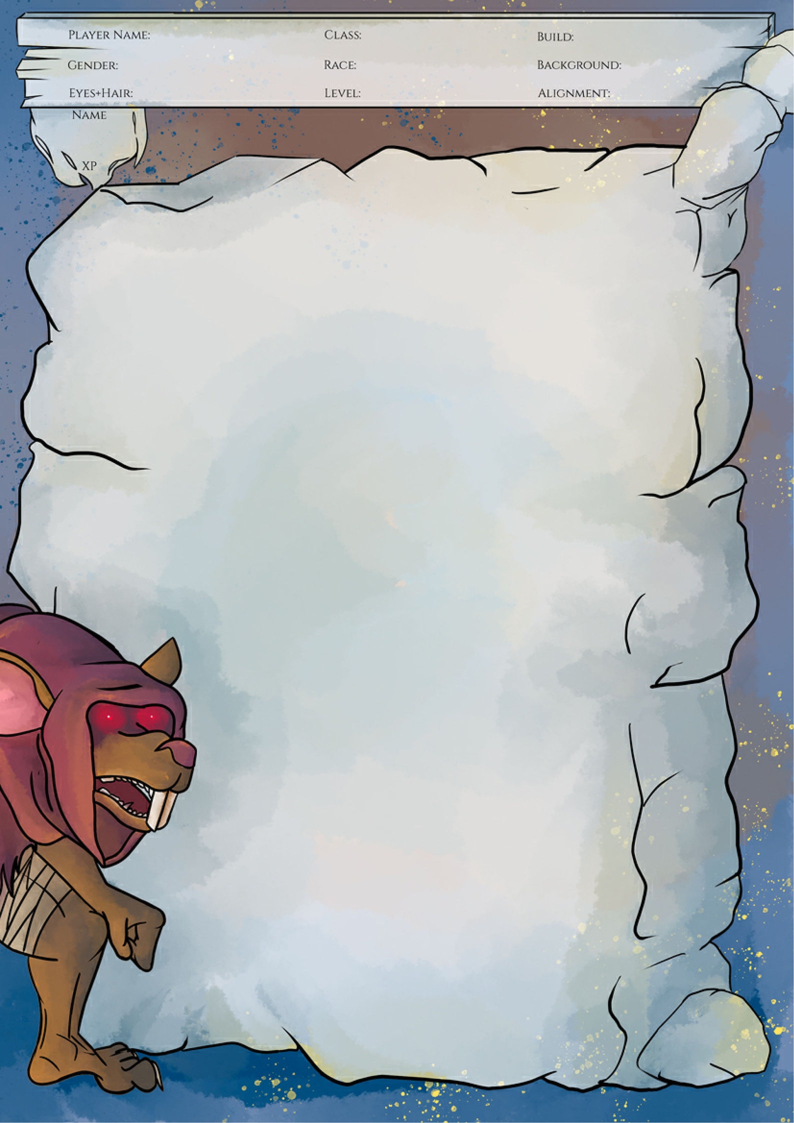 Mouse Dnd Character Sheets D&D 5e Ttrpg Printable Dnd Dnd Etsy