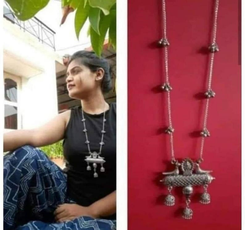 Afgani Jewelry, Boho statement Jewelry, Silver oxidised necklace set, Indian Jewelry, Peacock necklace, German silver Jewelry, Free shipping only necklace