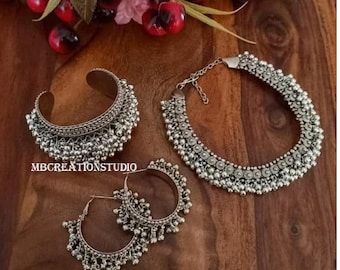 Choker, Boho Jewelry, Indian Jewelry, Banjara Jewelry, Afghani tribal Jewelry, Ethinic combo jewelry, Free shipping