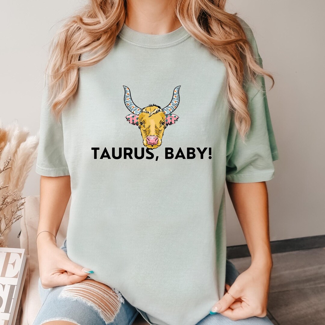 Taurus Zodiac Sign T-shirt, Baby Bodysuit Set, Bold Astrology Print ...