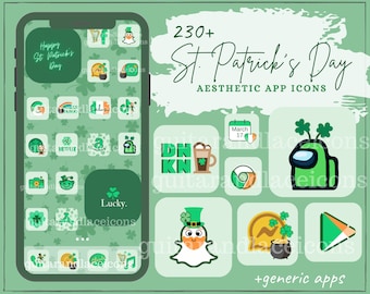 St. Patrick's Day App Icons | St. Patrick's Day Widget | Irish Green aesthetic app icons | Irish app icons |