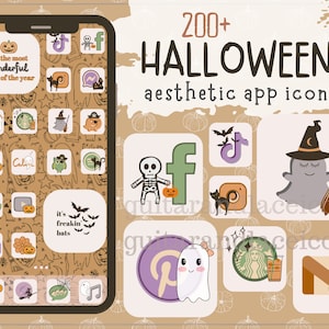 Halloween Ästhetische App Icons | Halloween Widgets | Halloween iPhone App Icons | Halloween Android App Icons