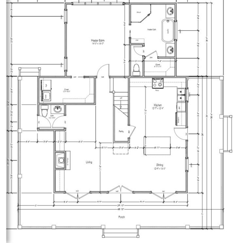 Cottage House Plan Variation 1 Cottonbluecottage Etsy