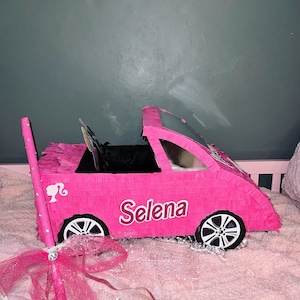 Pink convertible car pinata