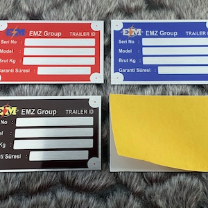 Custom Industrial Metal Machine Tag – Asset Label