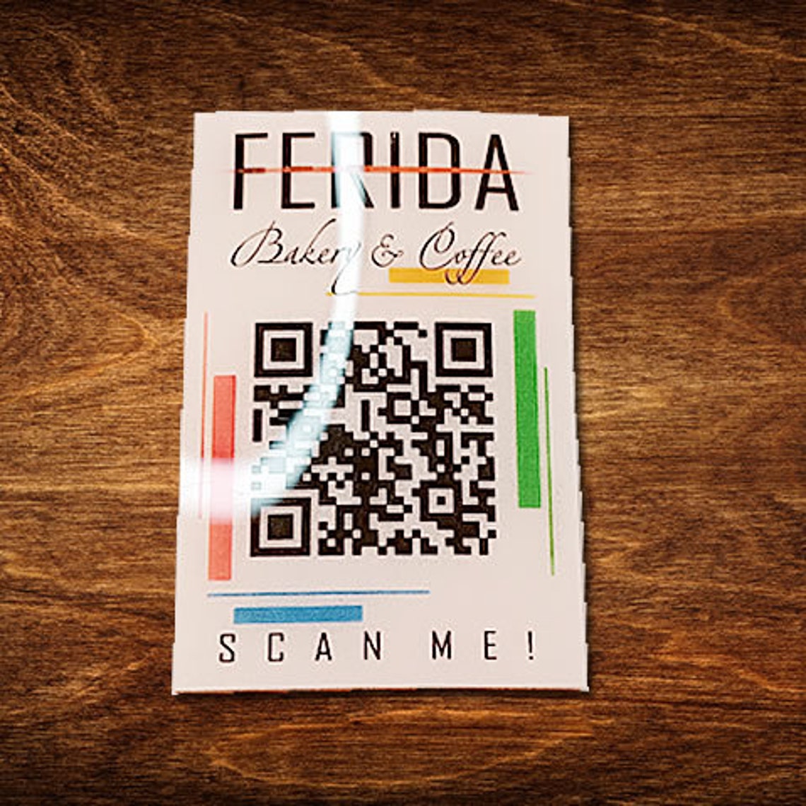 QR CODE Menu | QR Code Menu Sign | Plastic Table Menu |durable ...