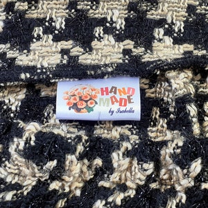 Custom satin labels,Colored satin label, Custom Fabric labels ,Logo labels,Clothing Garment Tags - add your logo, personalize,PRE-CUT