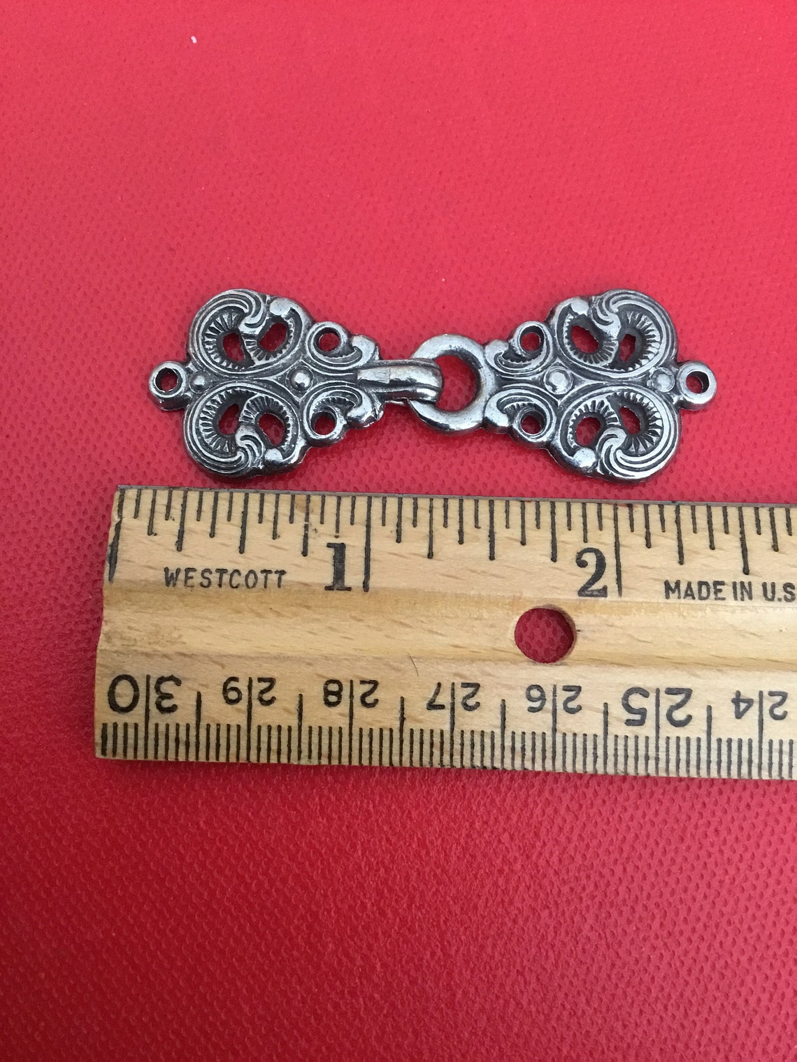 Norwegian Sweater Clasps Pewter Finish Etsy