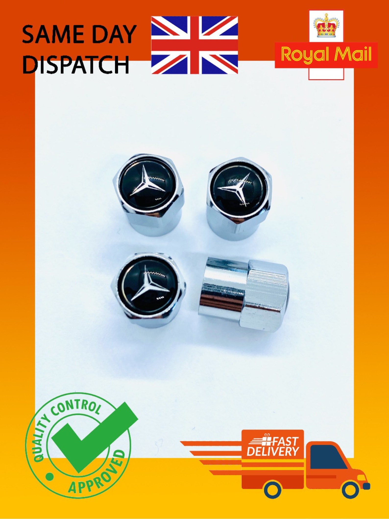 Mercedes Benz Silver Air Valve Dust Caps Car Wheel Tyre Caps 4 Etsy