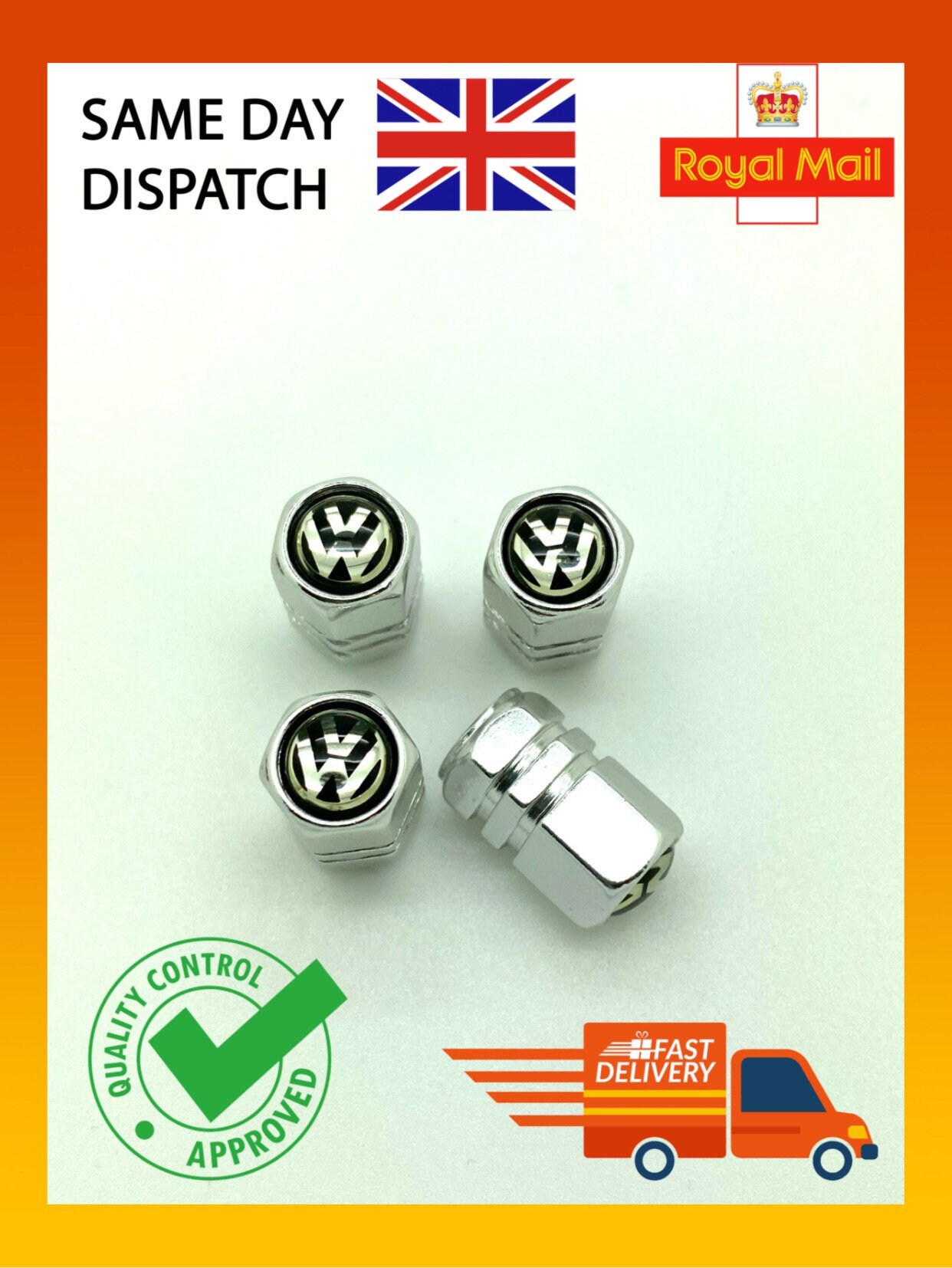 4pcs Silver Volkswagen VW Metal Dust Caps Tyre Air Valve Caps Etsy