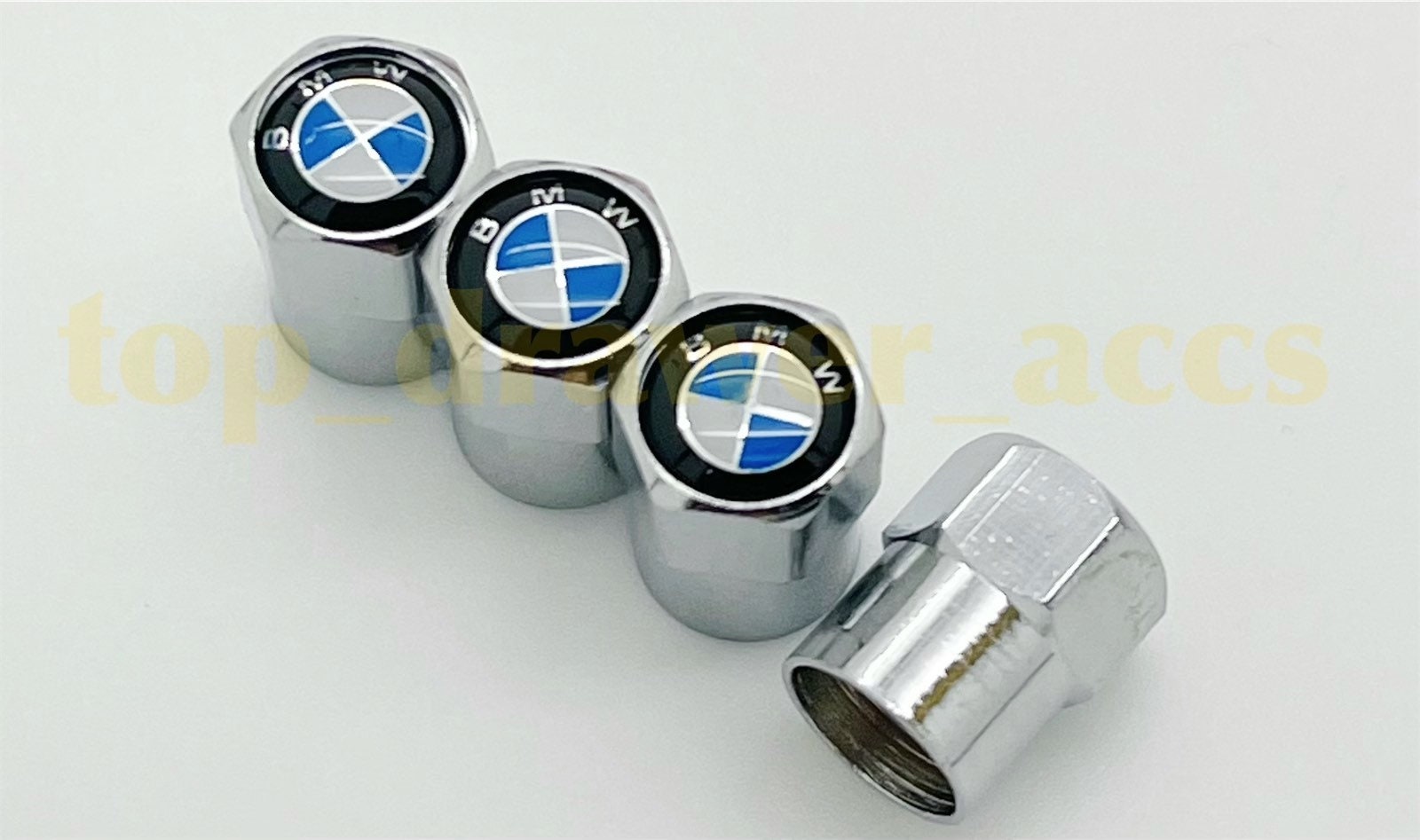 4x Silver Blue White Metal BMW Dust Caps Tyre Valve Caps Etsy