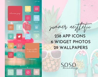 Ios 14 App Icons Aesthetic Ios14 App Theme Packs Von Sosobranding