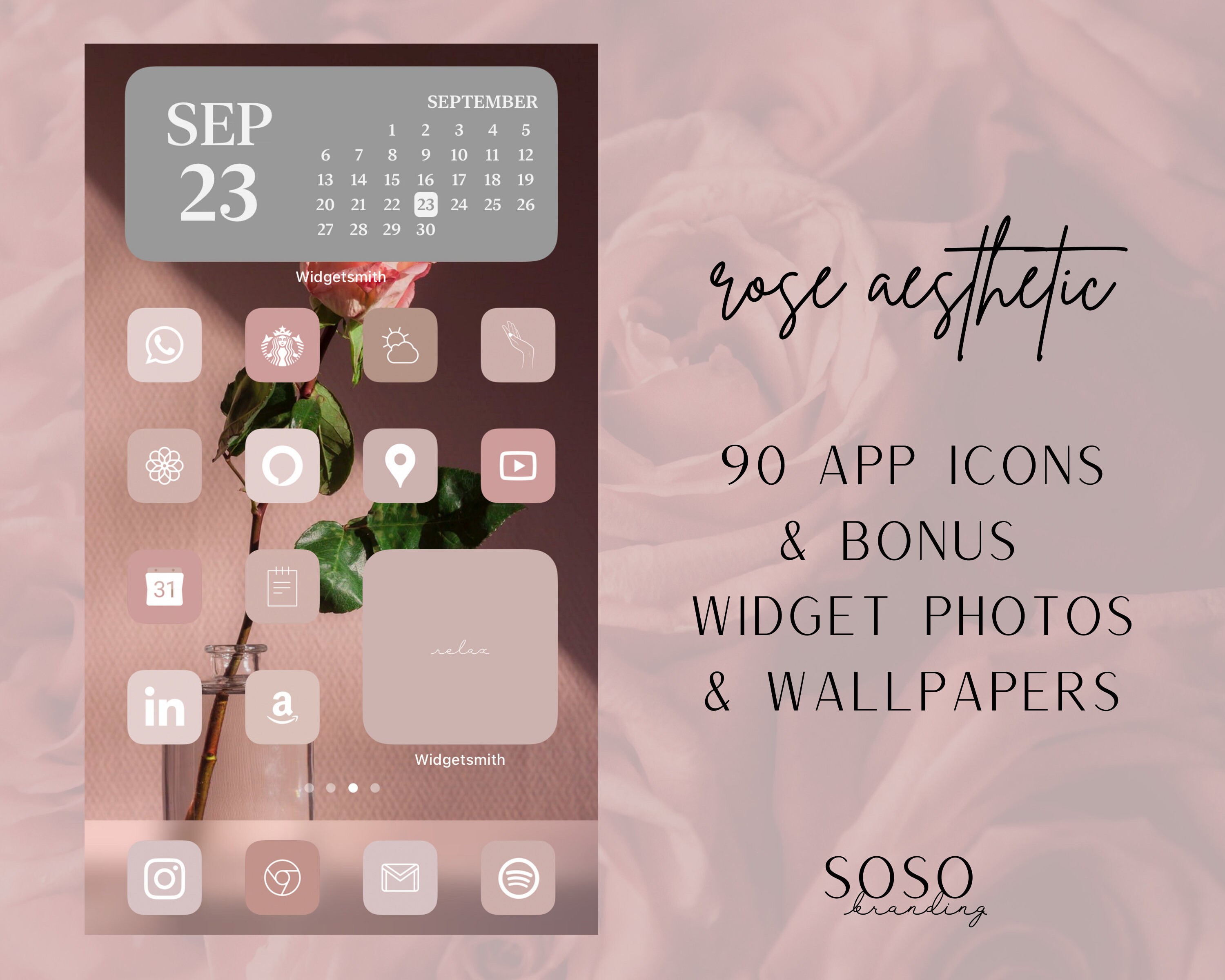 Rose Pink Neutral Aesthetic 90 Iphone Ios 14 App Icons Etsy Rose Pink Neutral Aesthetic 90 Iphone Ios 14 App Icons Etsy
