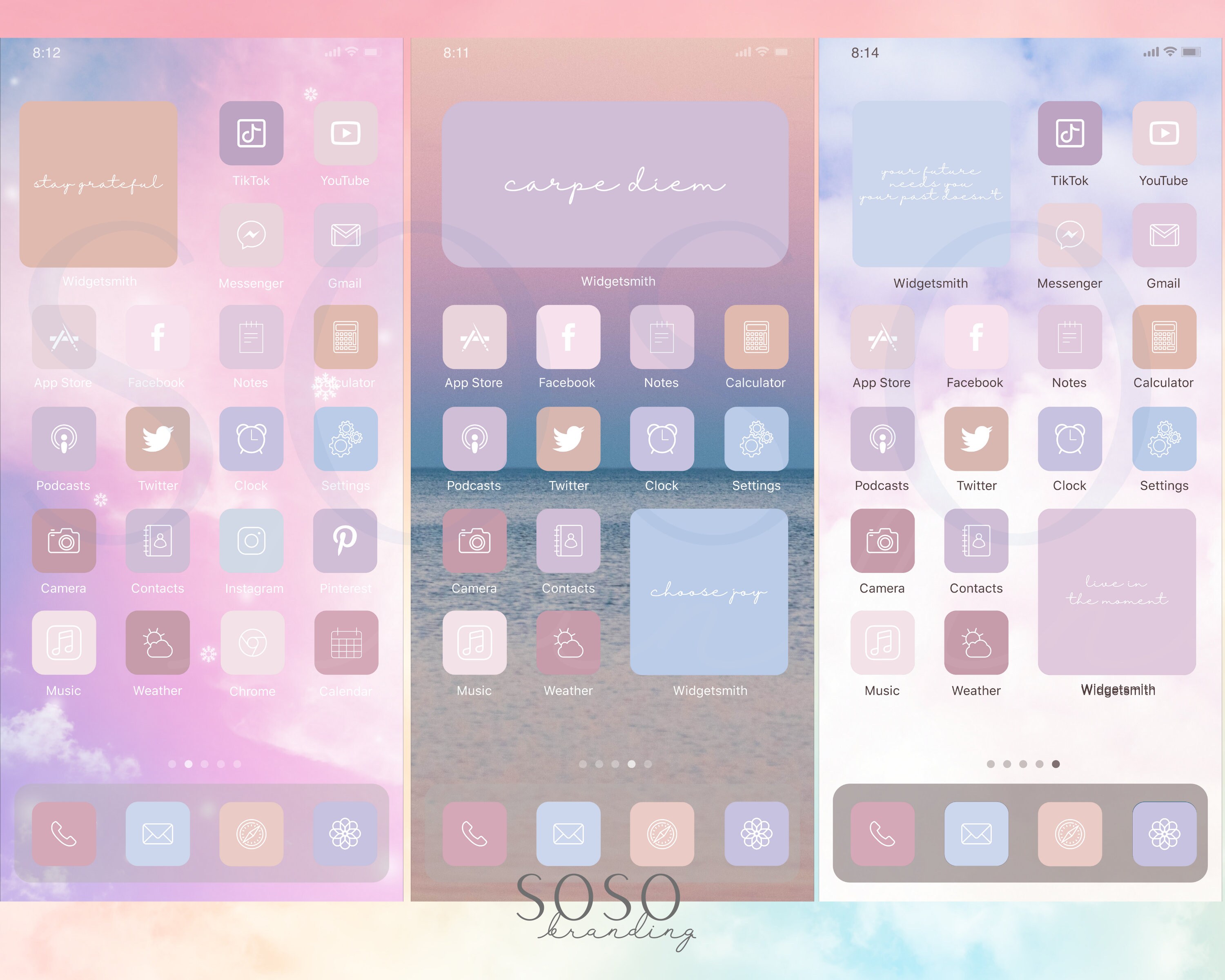 Soft Pastel Aesthetic | 364 iPhone iPad Ios 14/ios 15 App Icons Pack