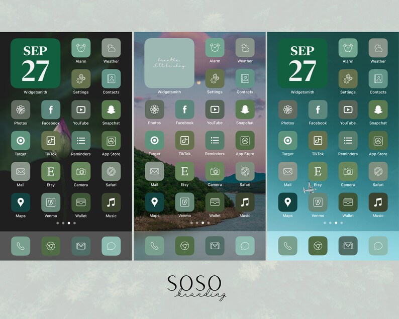 ios aesthetic ipad boho iphone icons ios14