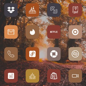 Fall Aesthetic 154 iOS App Icons iPhone iOS 14/iOS 15 Aesthetic Widget App Icon Pack Widget Covers Widgetsmith Shortcuts Wallpapers image 6