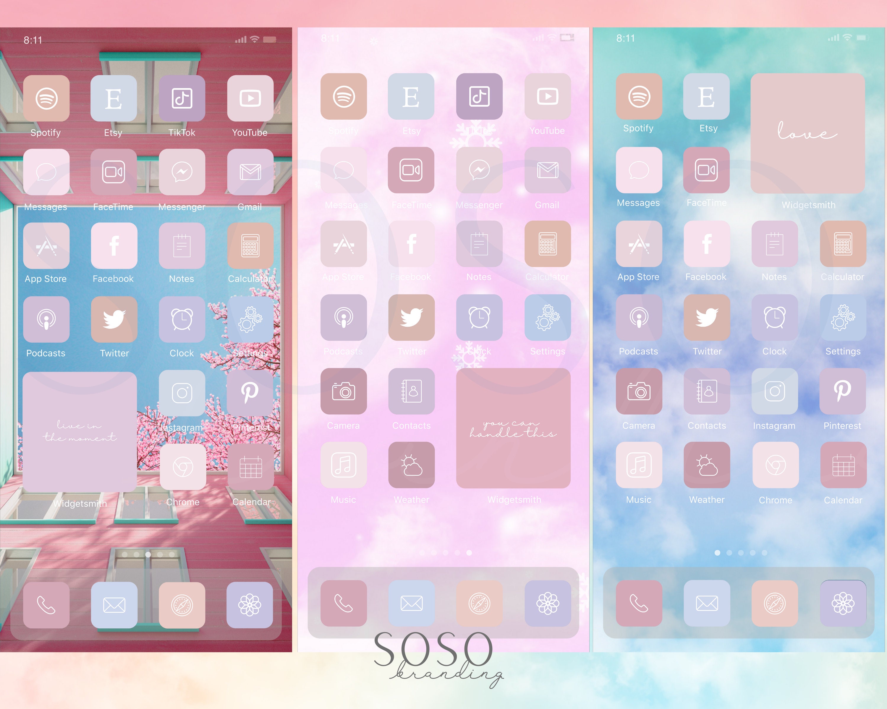 Soft Pastel Aesthetic | 364 iPhone iPad Ios 14/ios 15 App Icons Pack
