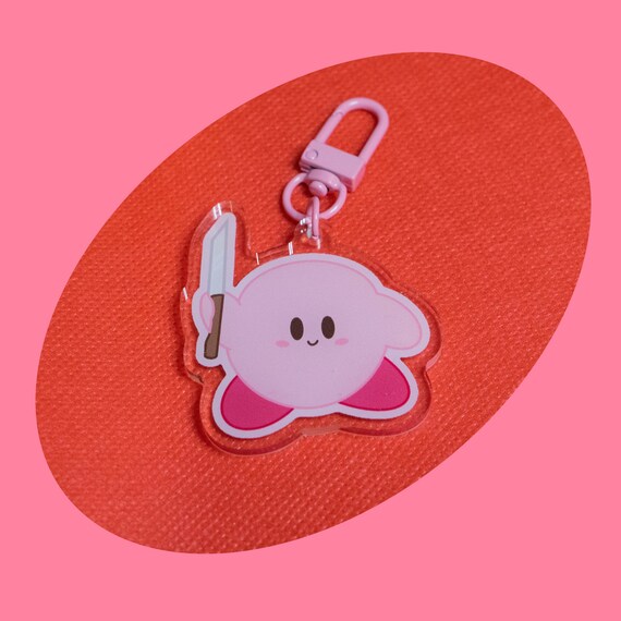 Keychain Kirby Knife Porteclé Accessories Jeux Vidéo Etsy