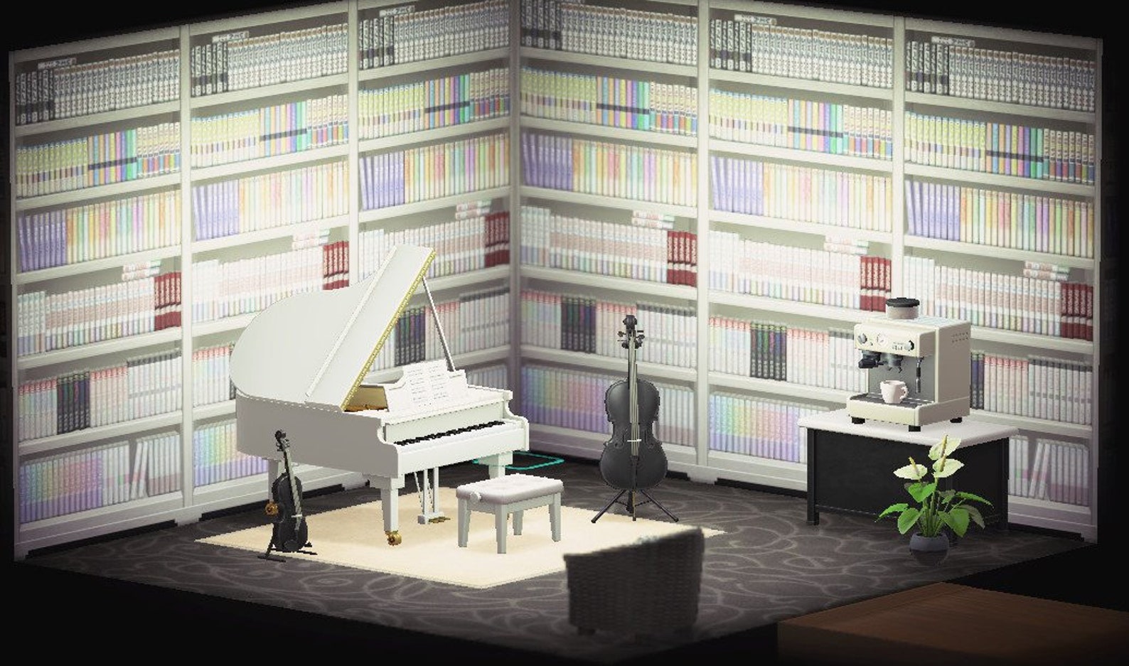 Classical Music Library Room ACNH Animal Crossing Etsy