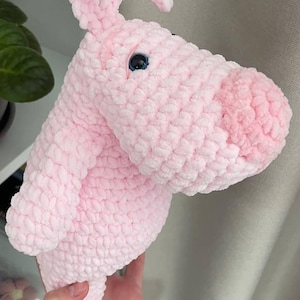 Handmade Plush Dog Toy – Pink Puppy Stuffed Animal 26 cm Soft Plush Puppy Gift for Kids Toddlers Birthday Present