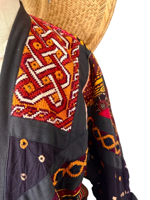 Indian Embroidered Patchwork Cocoon Coat/Jacket - image 5