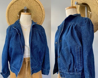 Vintage Dunkelwäsche Jeansjacke