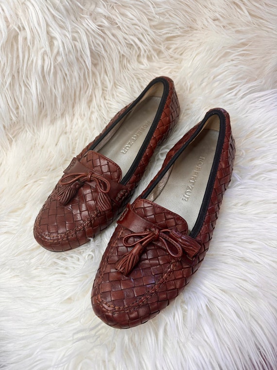 Leather Woven Loafer