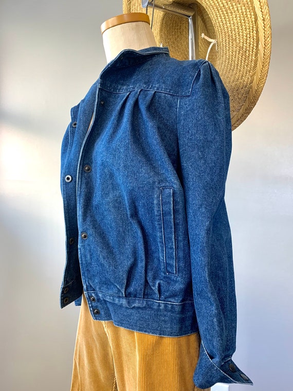 Vintage Dark Wash Denim Jacket - image 7