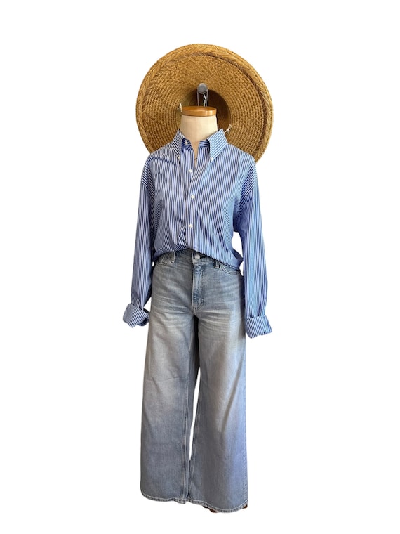 Striped Cotton Button Down - image 3