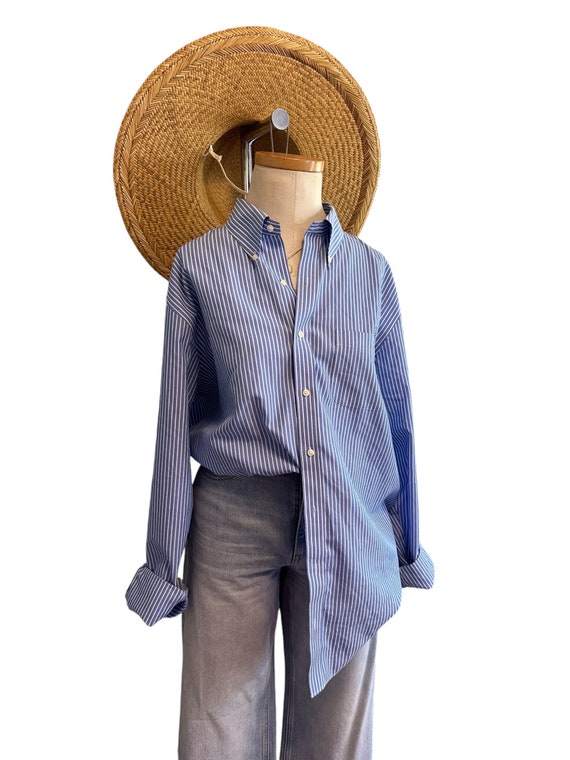 Striped Cotton Button Down - image 5