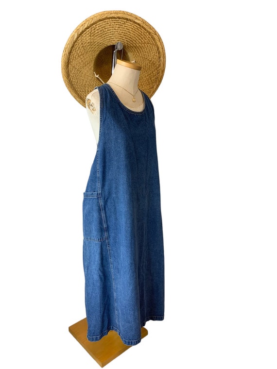 Oversized Pocket Denim Dress - image 3