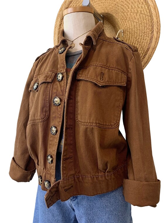 Chestnut Destructive Denim Jacket - image 5