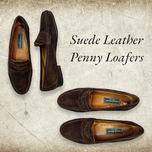 Suede Leather Penny Loafers