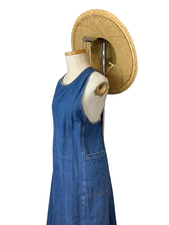 Oversized Pocket Denim Dress - image 4