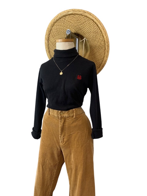 Sand Corduroy High Waist Straight Pants - image 3