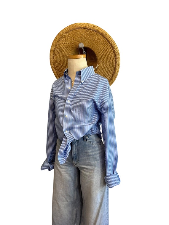 Striped Cotton Button Down - image 6