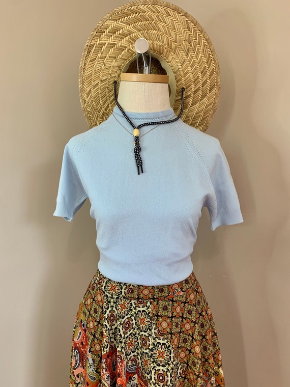 Vintage Everyday Soft Blue Knit - image 3