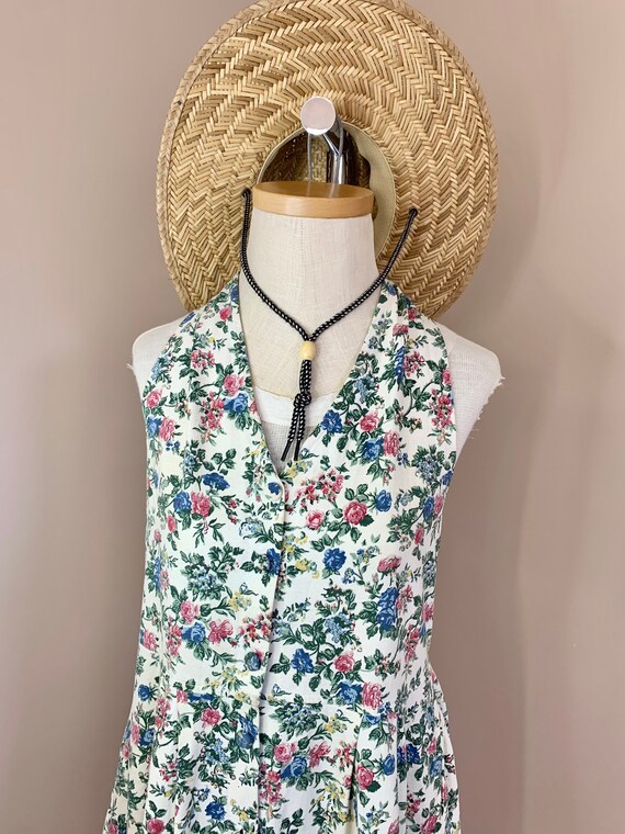 Floral Cotton Button Down Market Dress - image 2