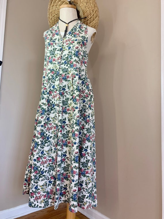 Floral Cotton Button Down Market Dress - image 6