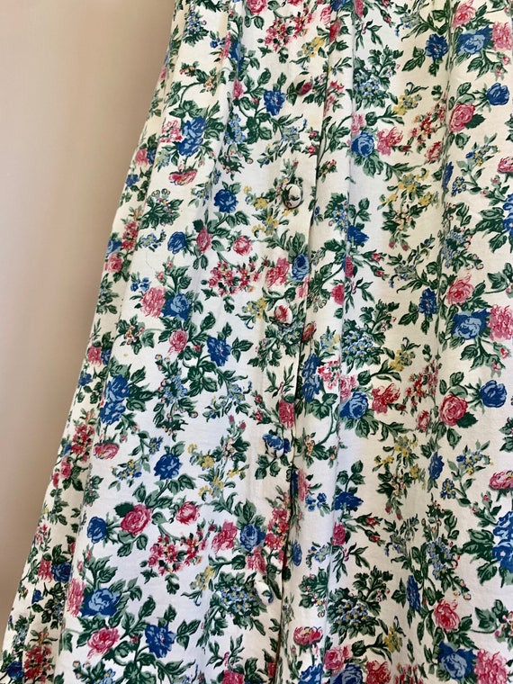 Floral Cotton Button Down Market Dress - image 10