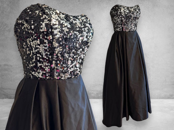 Sequin Strapless Dress - image 1