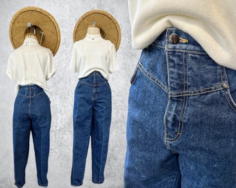 Hoch taillierte Tapered Jeans