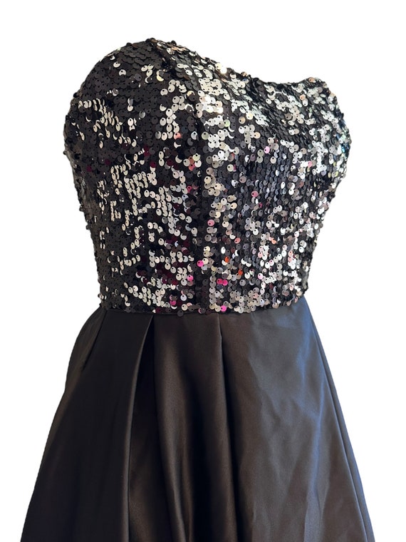 Sequin Strapless Dress - image 3