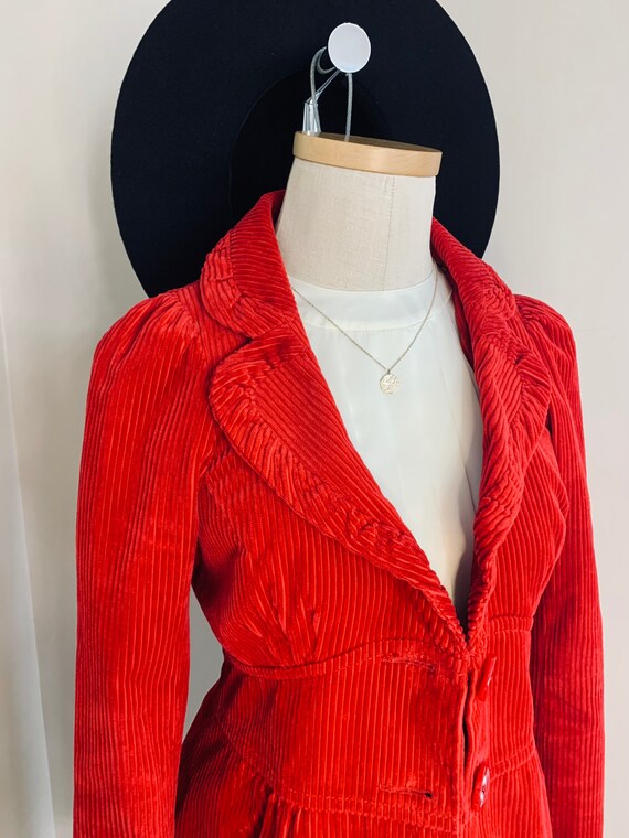 Red Cord Lined Jacket - image 4