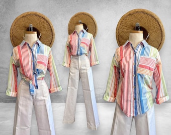 Camisa a rayas con botones