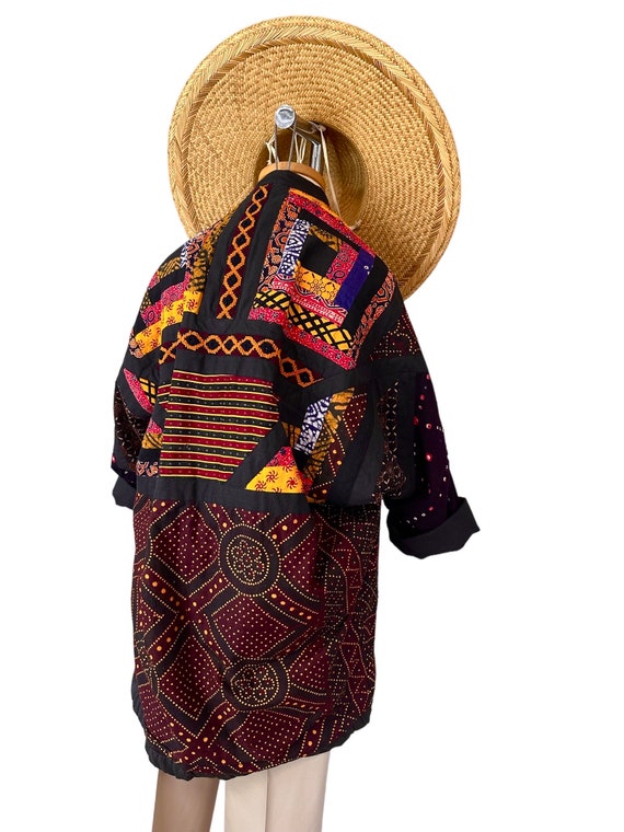Indian Embroidered Patchwork Cocoon Coat/Jacket - image 6