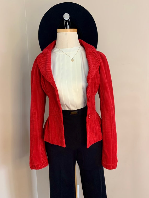 Red Cord Lined Jacket - image 6